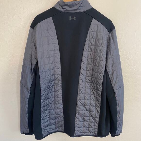 Under Armour Golf Mens Sz XL Storm Insulated Jacket Gray Black Water Resistant - Picture 2 of 5